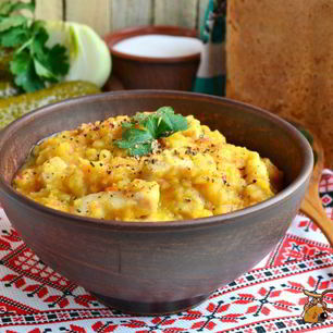 Рецепт Гороховой каши со свининой в мультиварке