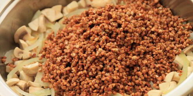 Рецепт гречки с грибами и семечками