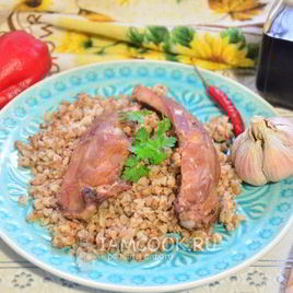 Рецепт Гречки с копчеными ребрышками