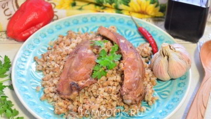 Рецепт гречки с копчеными ребрышками