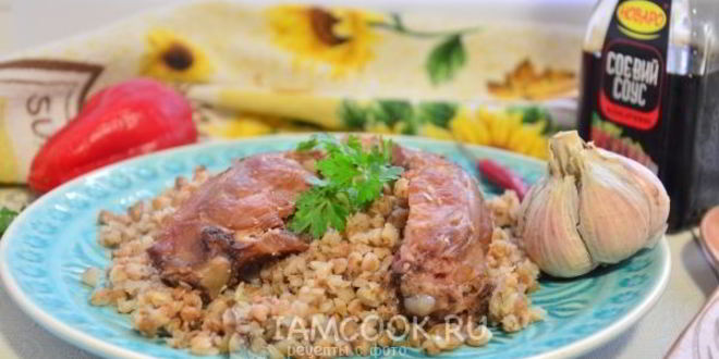 Рецепт гречки с копчеными ребрышками