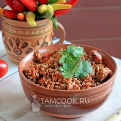 Рецепт Гречки с куриным филе