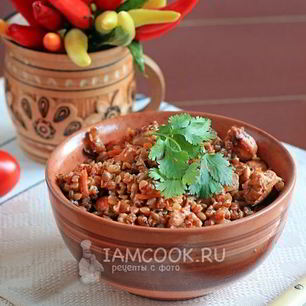 Рецепт Гречки с куриным филе
