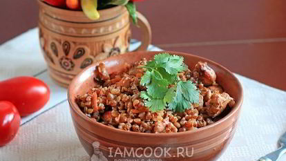 Рецепт Гречки с куриным филе