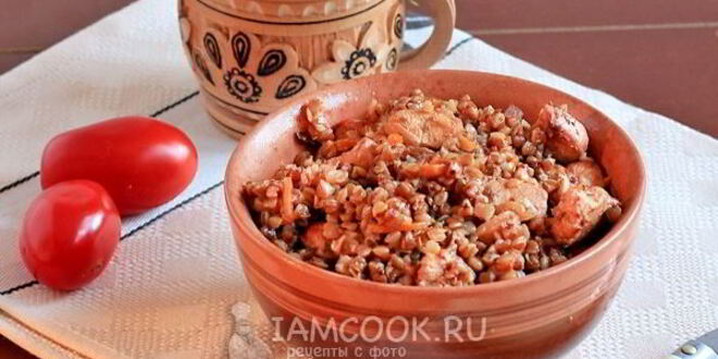 Рецепт гречки с куриным филе