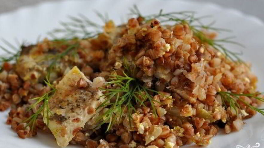 Рецепт гречки с рыбой в мультиварке