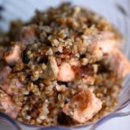 Рецепт Гречки с семгой