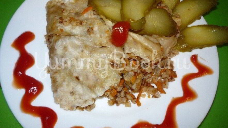 Рецепт гречневой каши с мясом в лаваше из мультиварки