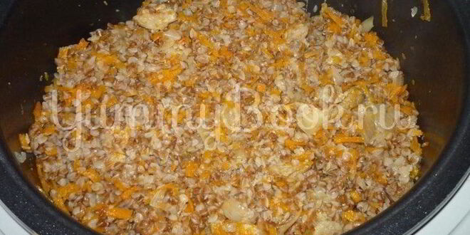 Рецепт гречневой каши с мясом в лаваше из мультиварки