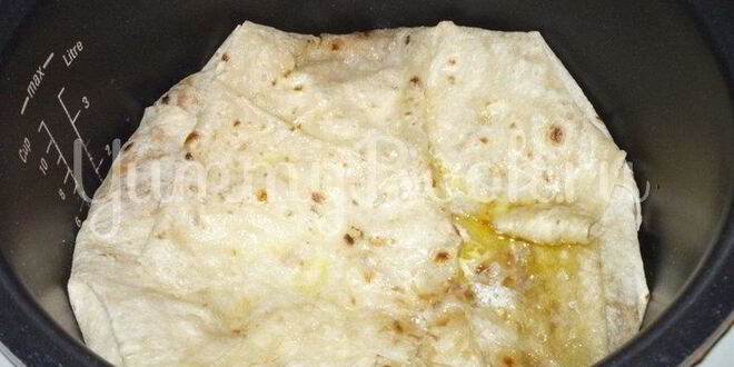 Рецепт гречневой каши с мясом в лаваше из мультиварки