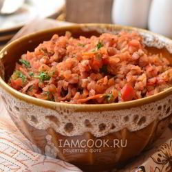 Рецепт Гречневой каши с овощами