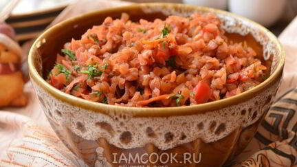 Рецепт Гречневой каши с овощами
