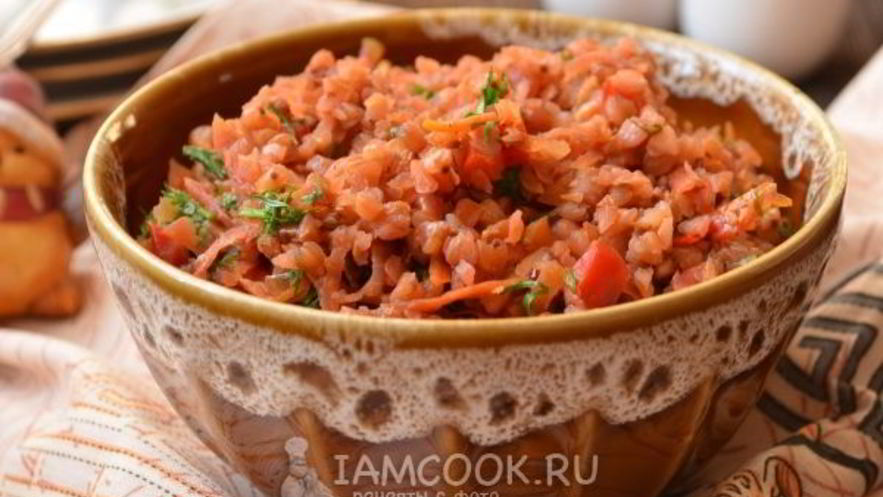 Рецепт гречневой каши с овощами