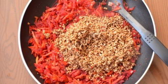 Рецепт гречневой каши с овощами