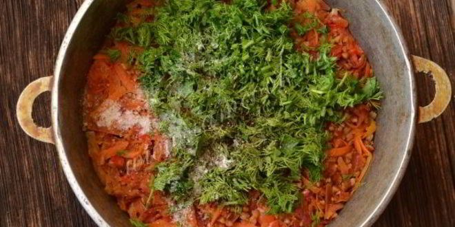 Рецепт гречневой каши с овощами