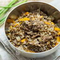 Рецепт Гречневой каши с тушенкой по-армейски