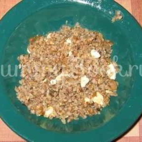 Рецепт Каши гречневой с белыми грибами