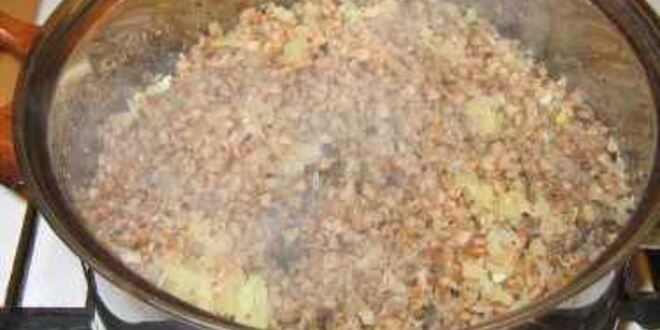 Рецепт каши гречневой с белыми грибами