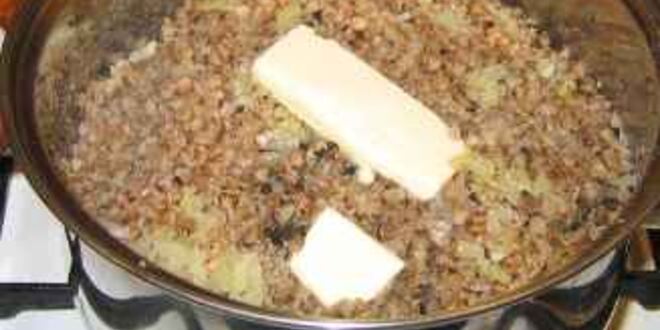 Рецепт каши гречневой с белыми грибами