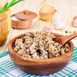 Рецепт Каши гречневой с грибами