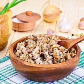 Рецепт Каши гречневой с грибами