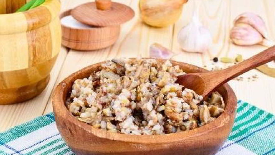 Рецепт каши гречневой с грибами