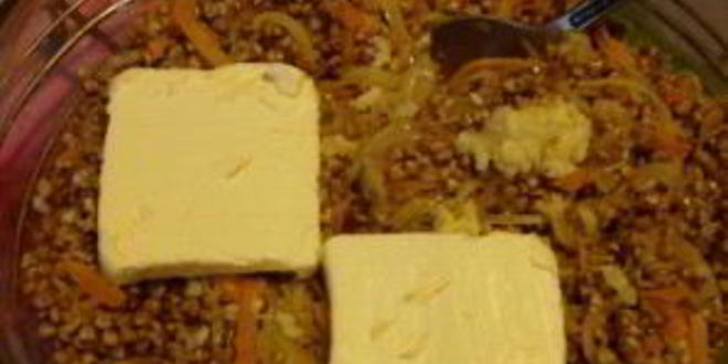 Рецепт каши гречневой с луком