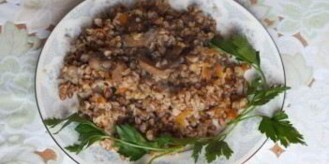 Рецепт постной гречки с грибами