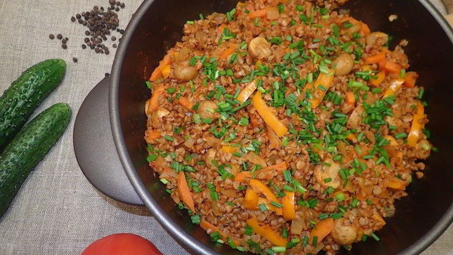 Рецепт жареной гречки