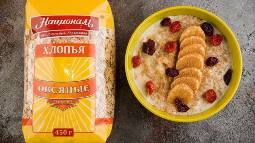 Рецепт каши геркулес с бананом