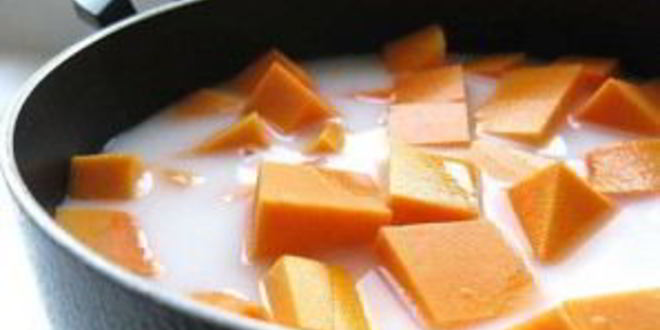 Рецепт каши из тыквы на молоке