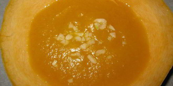 Рецепт каши из тыквы в тыквенном горшочке с грецкими орехами