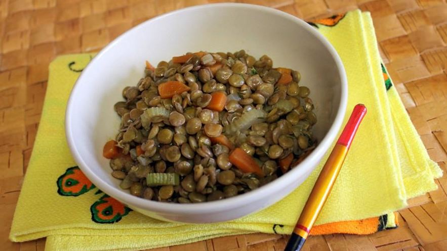 Рецепт каши из зеленой чечевицы