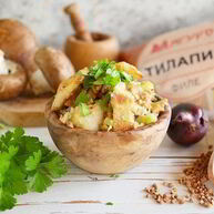 Рецепт Каши по-сибирски постная с рыбой