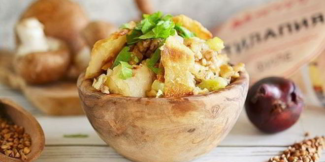 Рецепт каши по-сибирски постная с рыбой