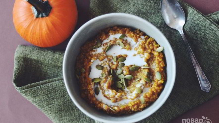 Рецепт каши пшенной с тыквой