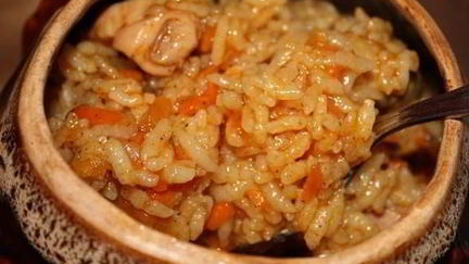 Рецепт Каши с мясом в автоклаве