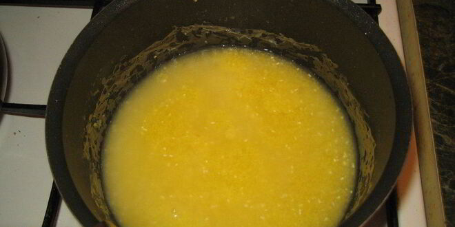 Рецепт кукурузной каши с бананом