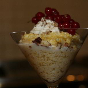 Рецепт Кукурузной каши с маскарпоне, голубикой и орехами пекан