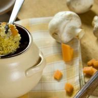 Рецепт Кукурузной каши с тыквой и грибами