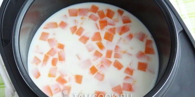 Рецепт кукурузной каши с тыквой в мультиварке