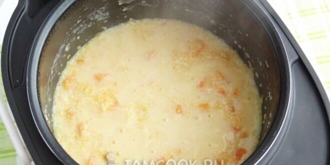Рецепт кукурузной каши с тыквой в мультиварке