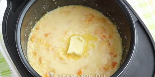 Рецепт кукурузной каши с тыквой в мультиварке