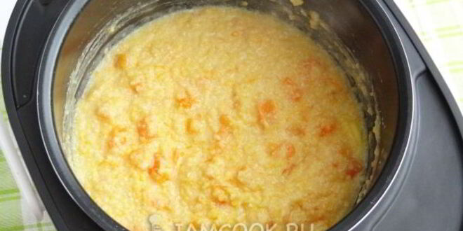 Рецепт кукурузной каши с тыквой в мультиварке