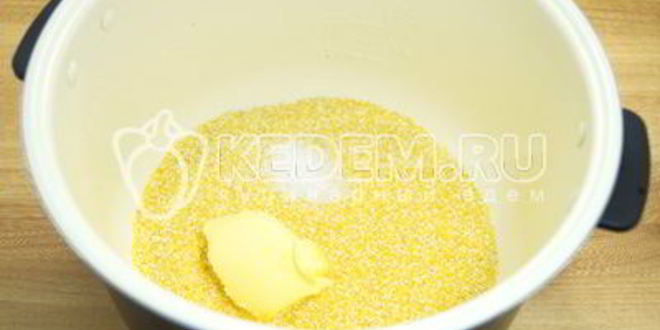 Рецепт кукурузной каши в мультиварке на молоке