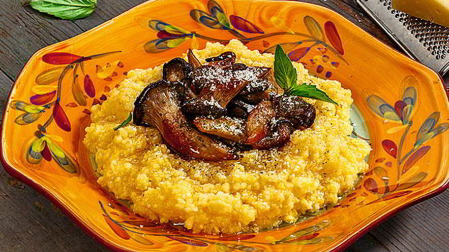 Рецепт мамалыги с грибами