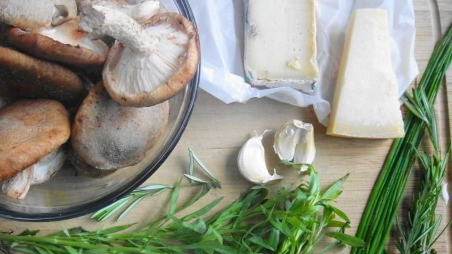 Рецепт поленты с грибами