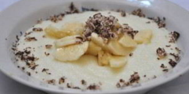 Рецепт манной каши с бананом