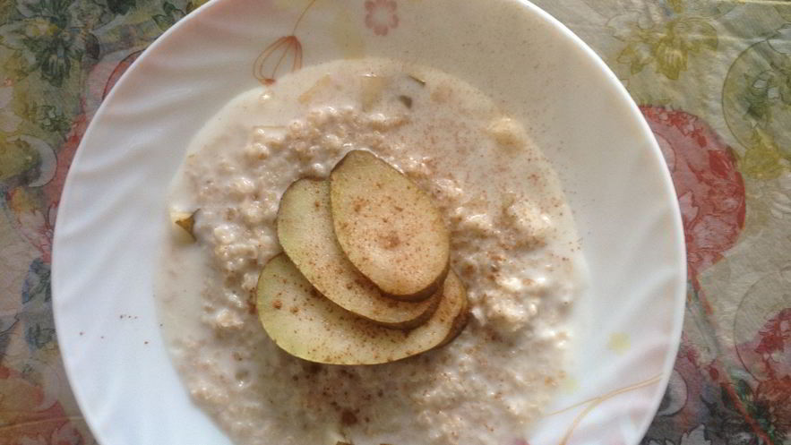 Рецепт овсяной каши с грушей и корицей