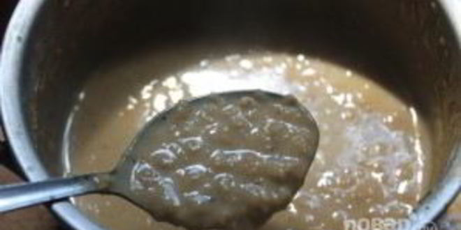 Рецепт овсяной каши с карамелью и бананом